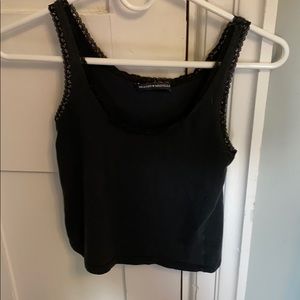 brandy melville lace edge tank